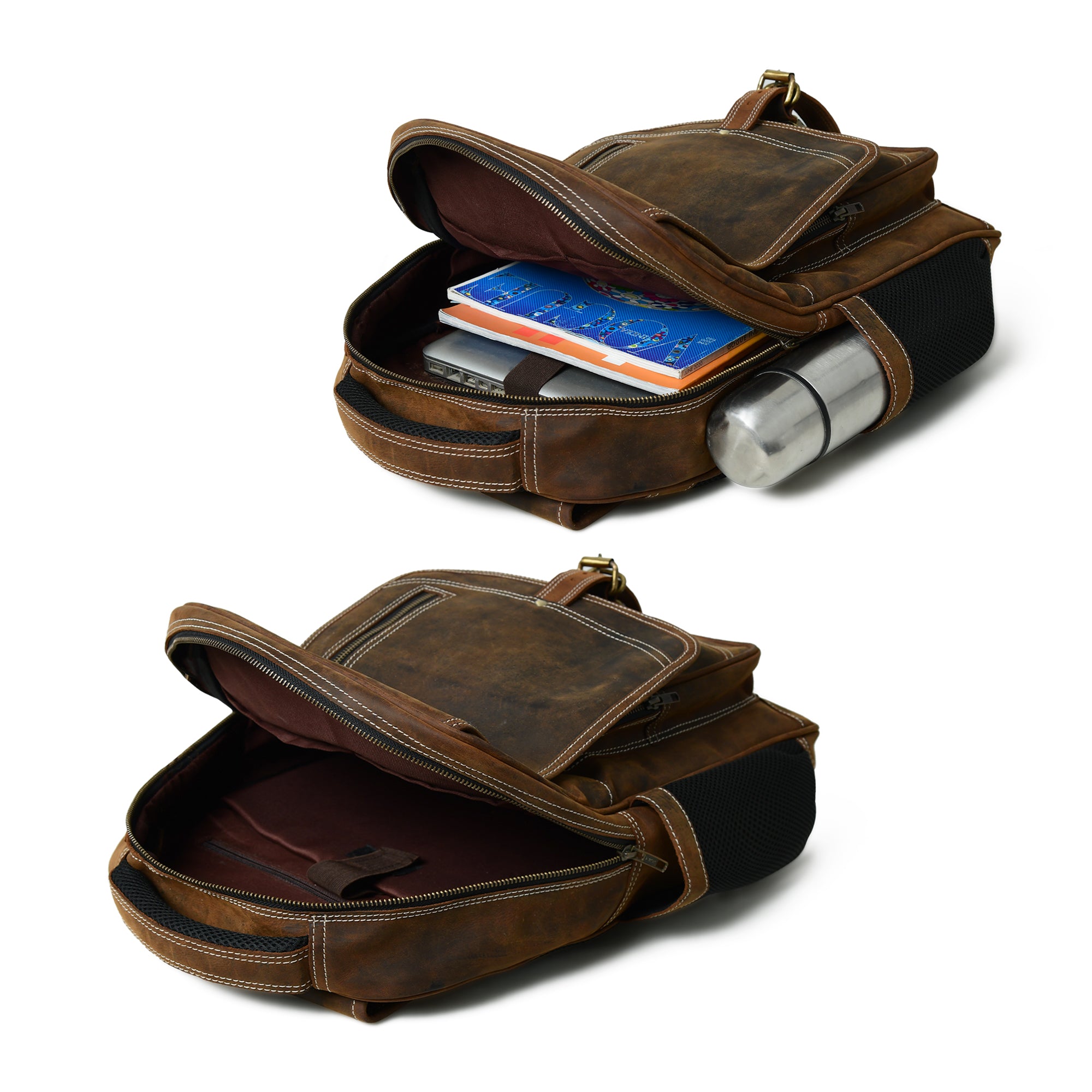 Pithoo Hunter Leather Backpack