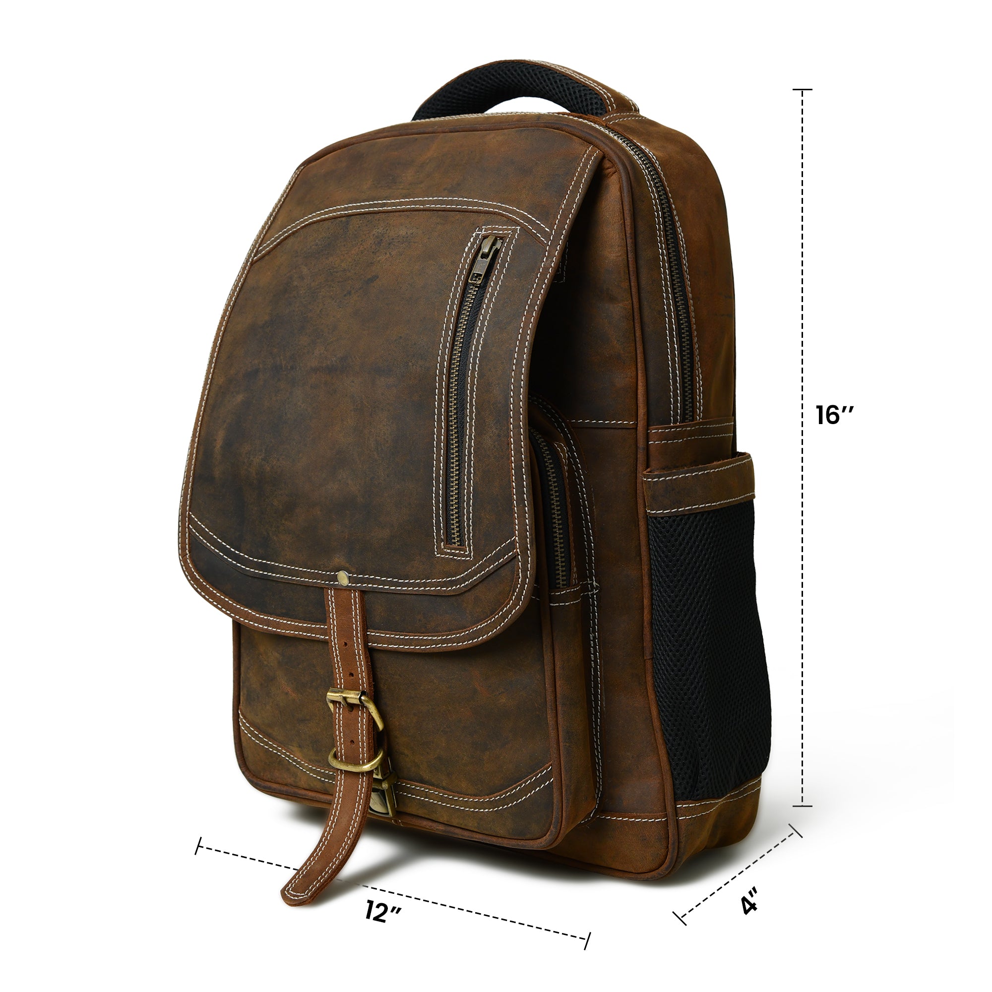 Pithoo Hunter Leather Backpack