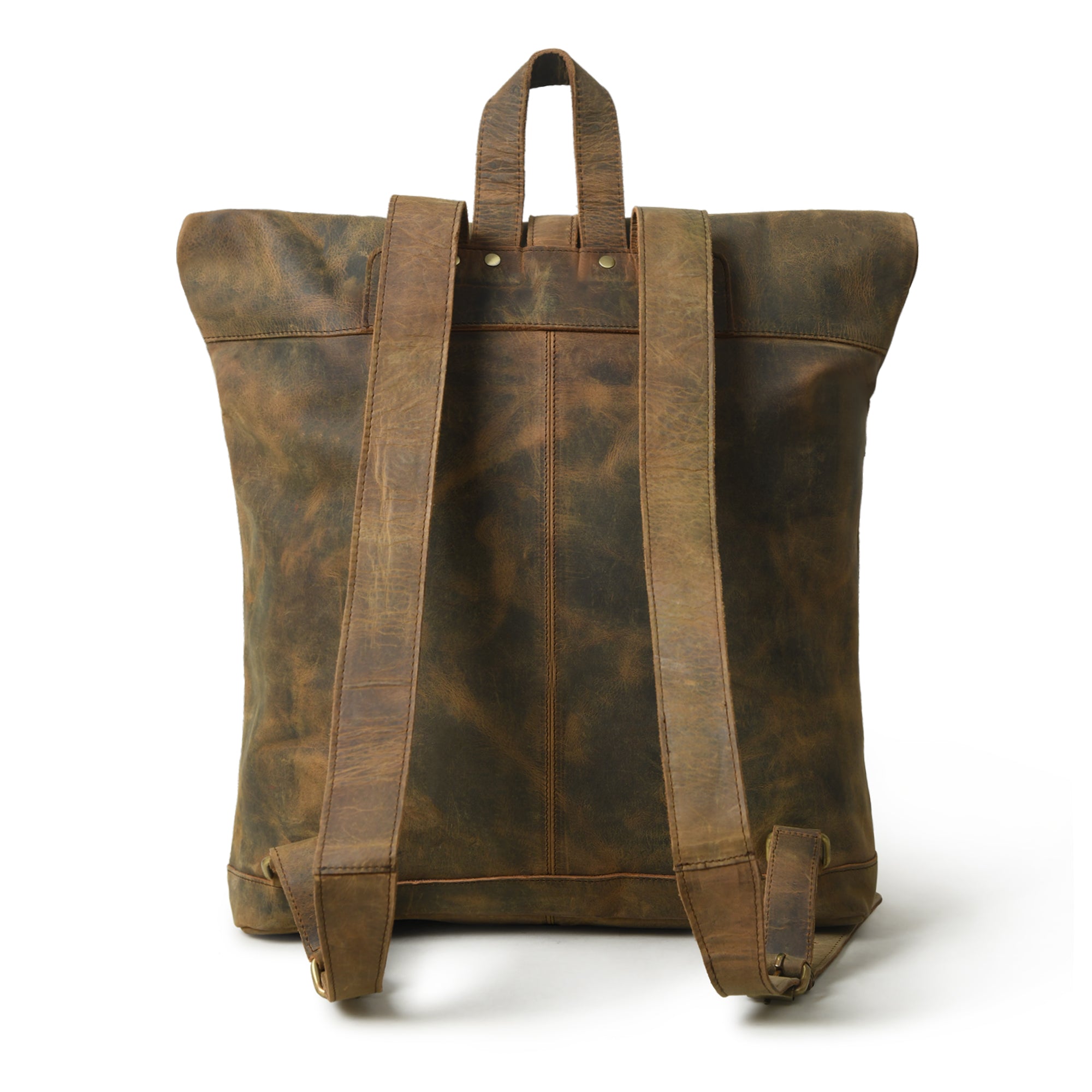 Roll‑Mud Full‑Grain Goat Leather Backpack