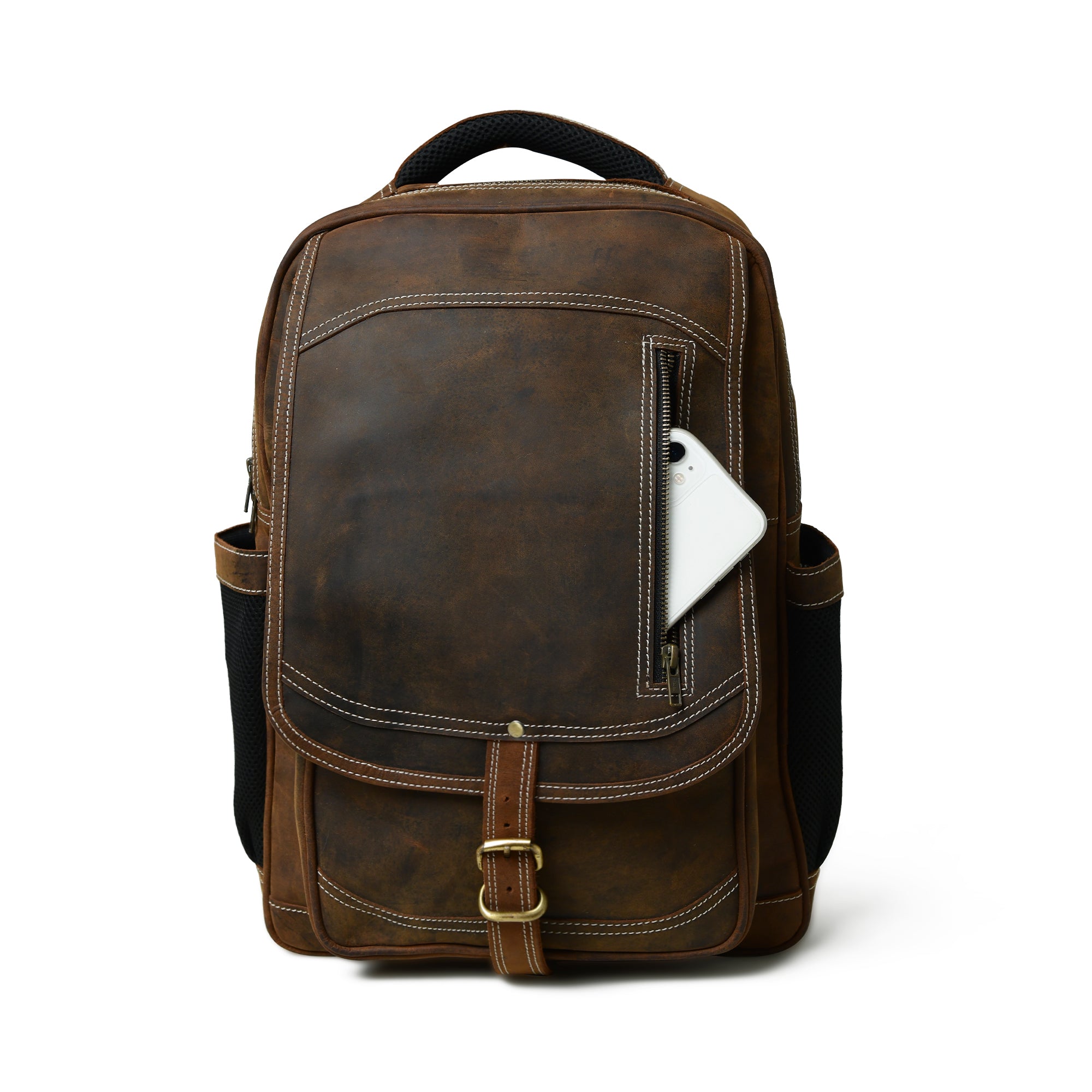 Pithoo Hunter Leather Backpack