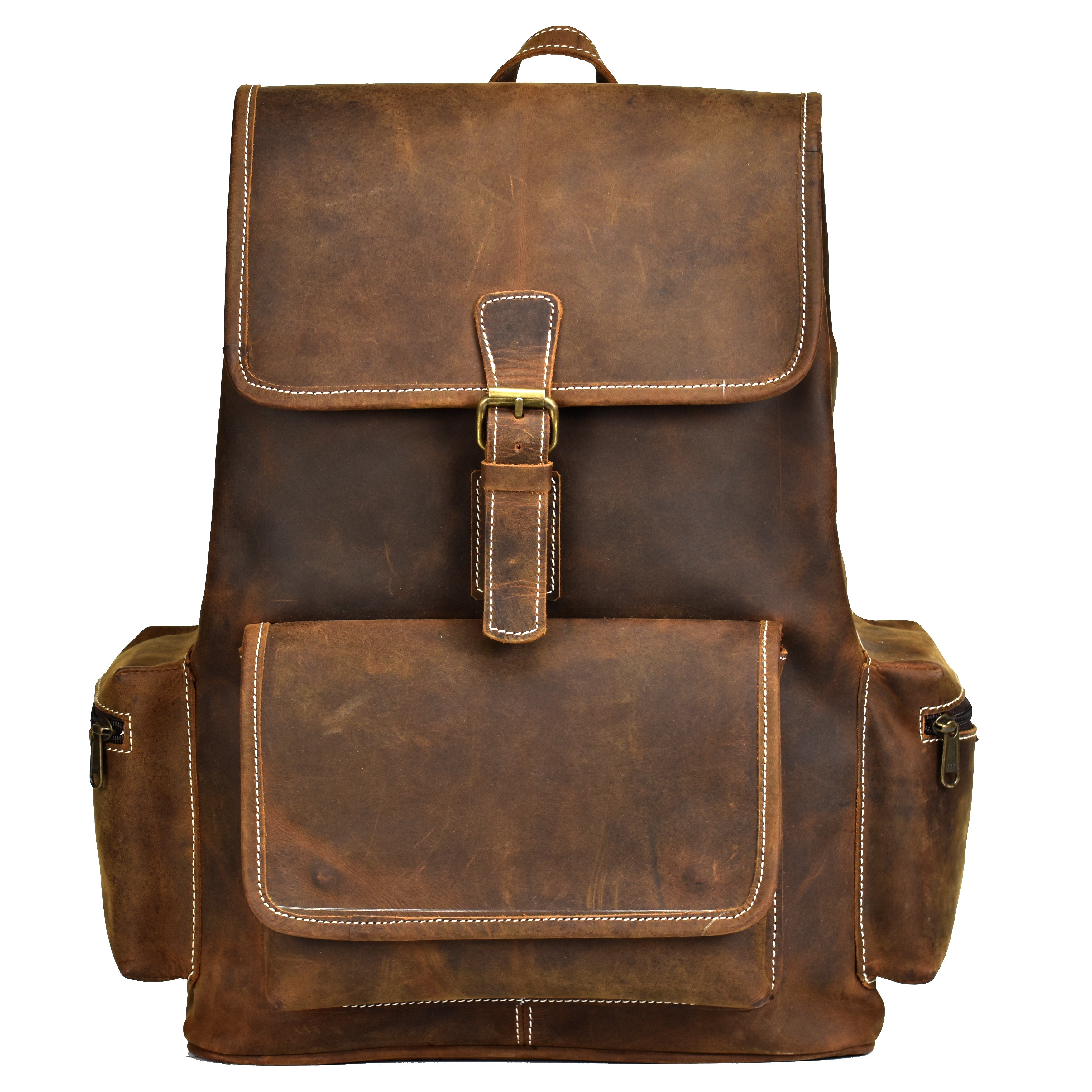 Pithoo Bafallo Vintage Leather Backpack