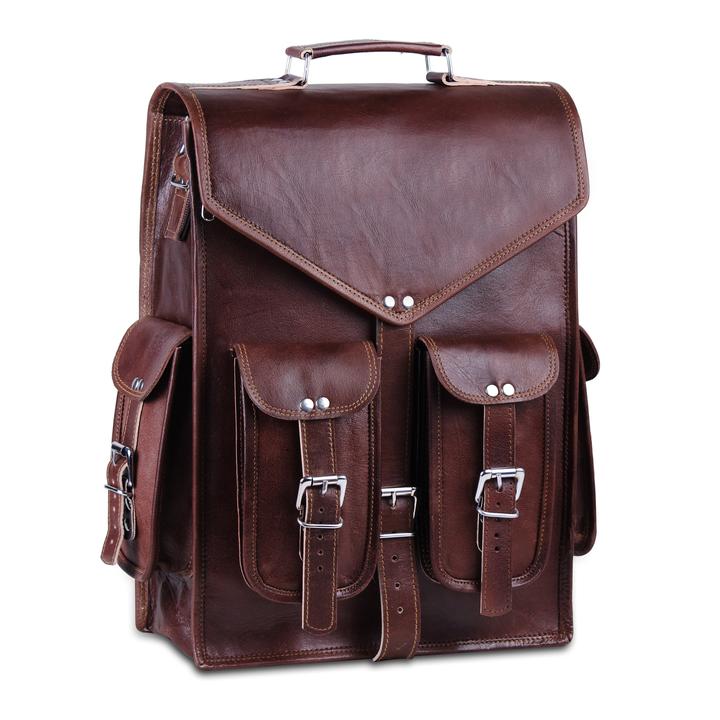 leather backpack