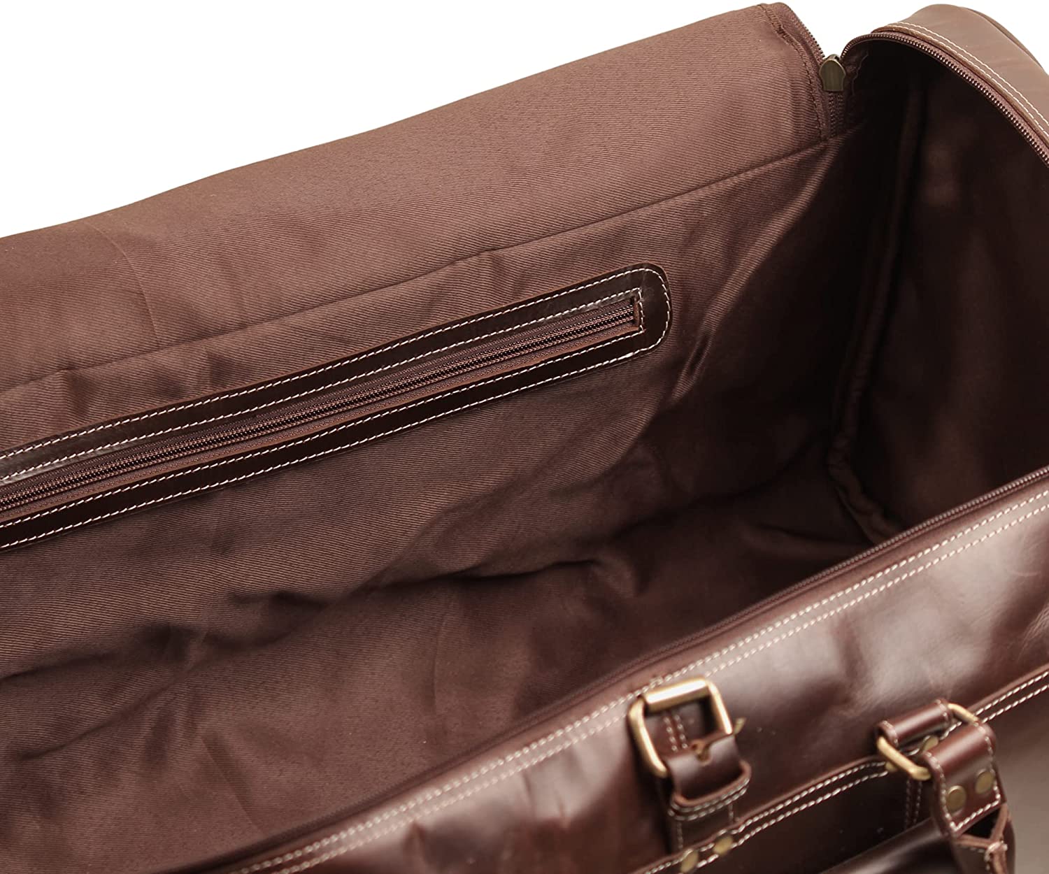 spacious elather duffle bag