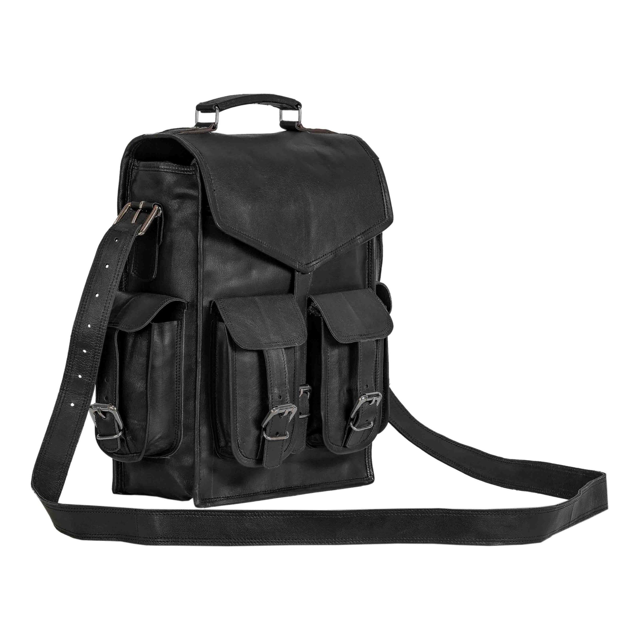 cool looking leather backpack