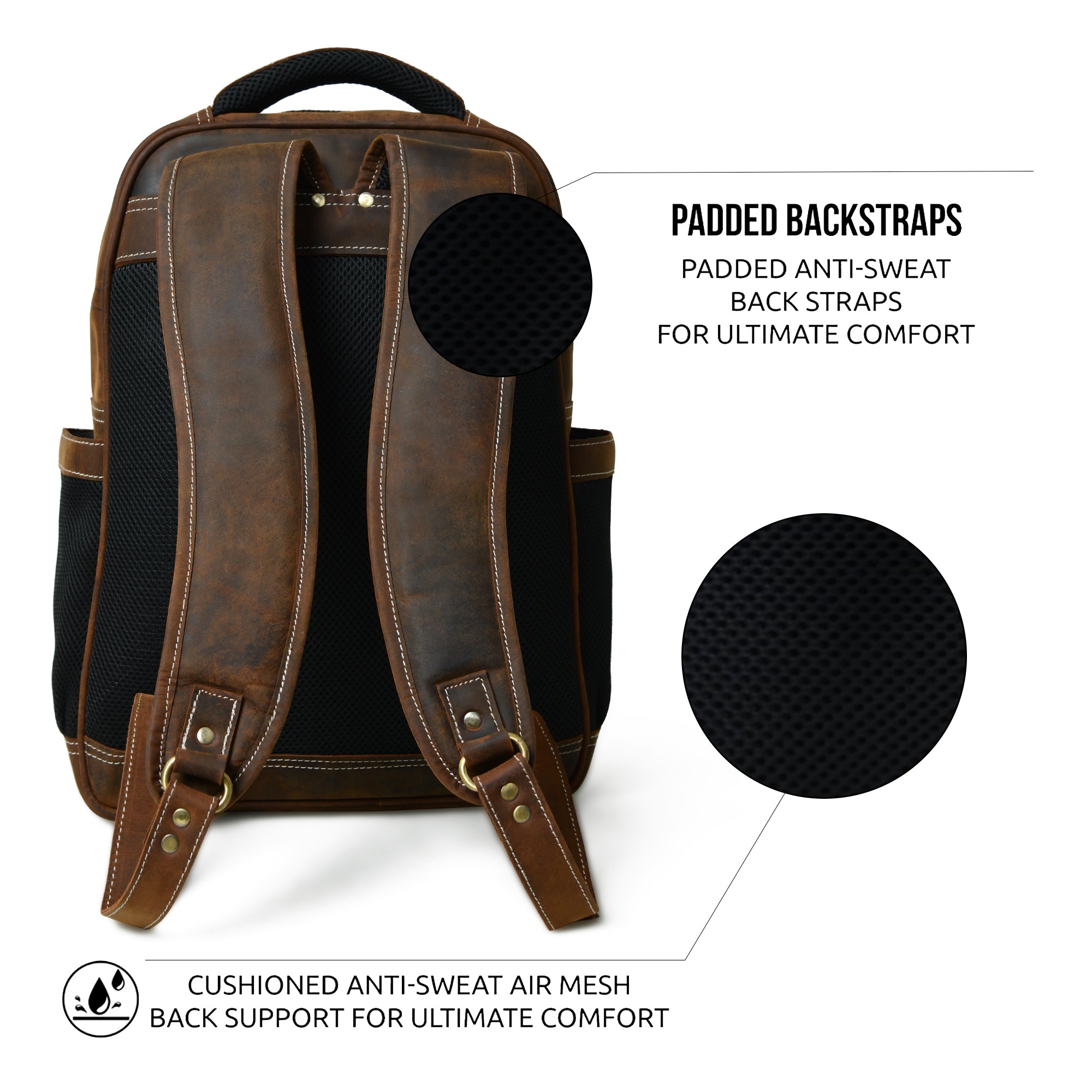Pithoo Hunter Leather Backpack