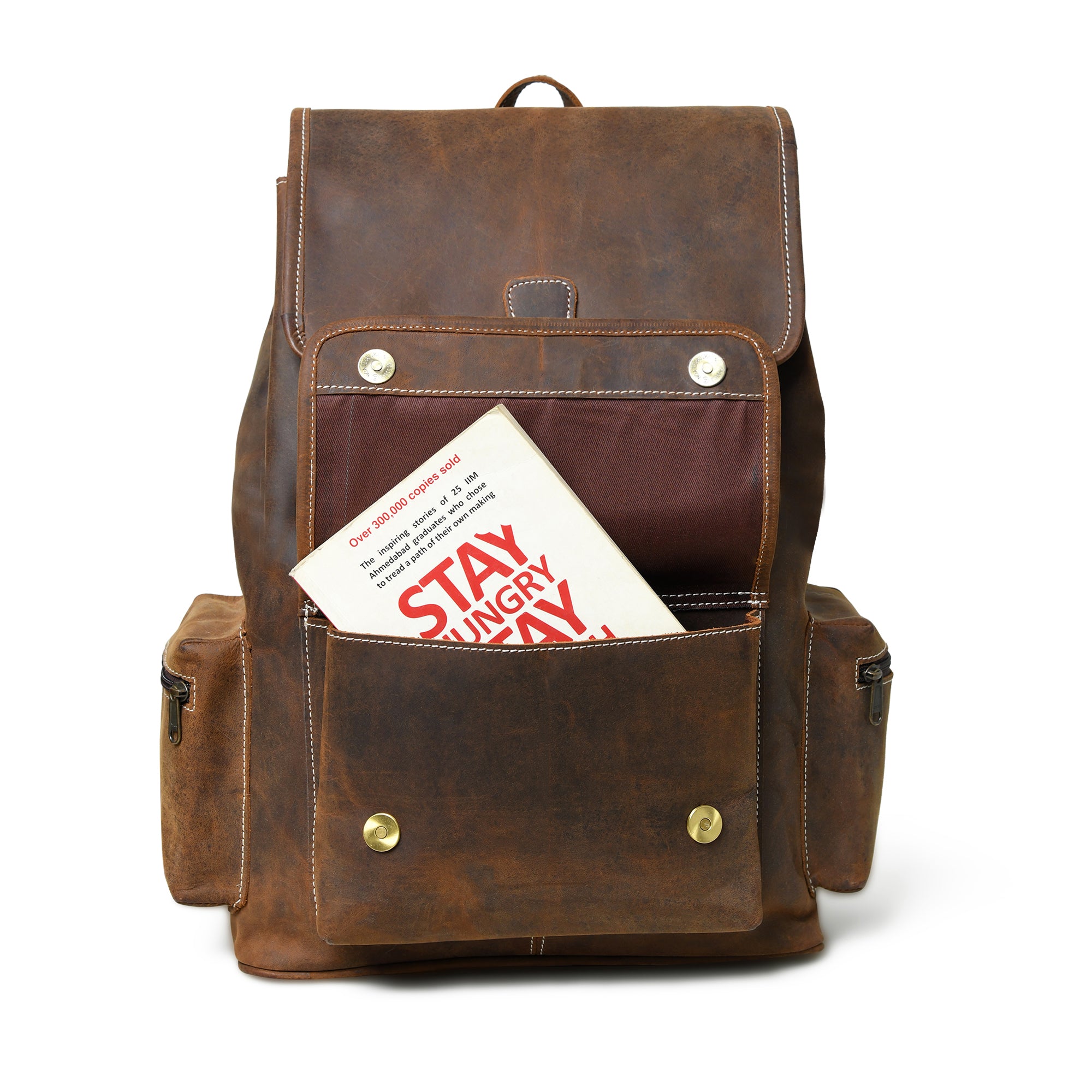 Pithoo Bafallo Vintage Leather Backpack