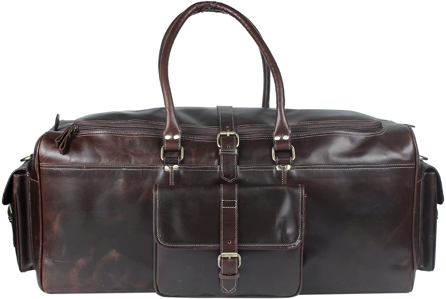 leather duffle bag