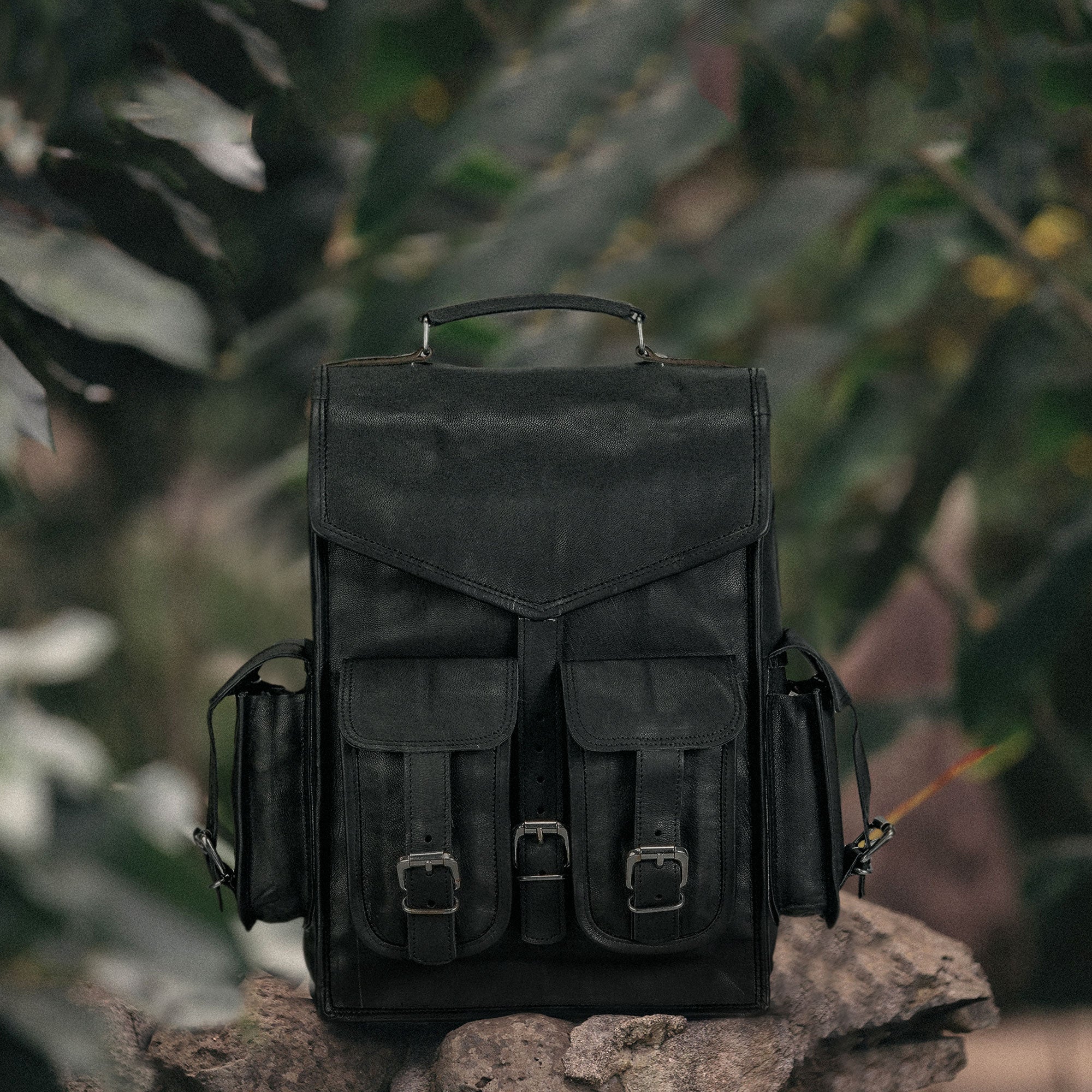 leather convertible backpack